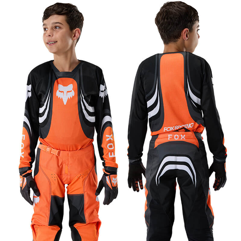 maillot yth fox racing 180 draft orange 27 cross