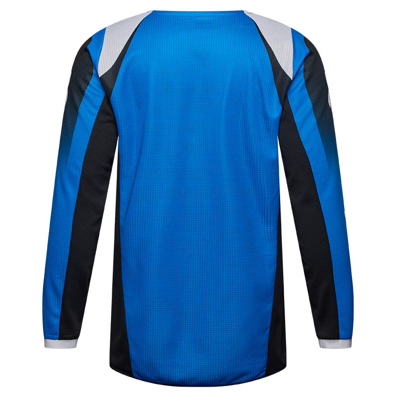 maillot yth fox racing 180 frame bleu 27 mx