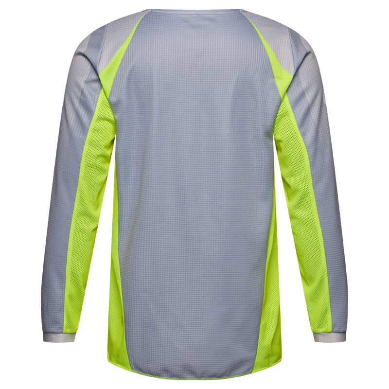maillot yth fox racing 180 frame gris 27 mx