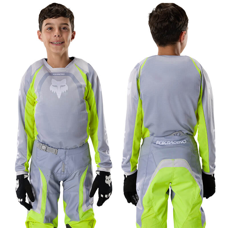 maillot yth fox racing 180 frame gris 27 sx