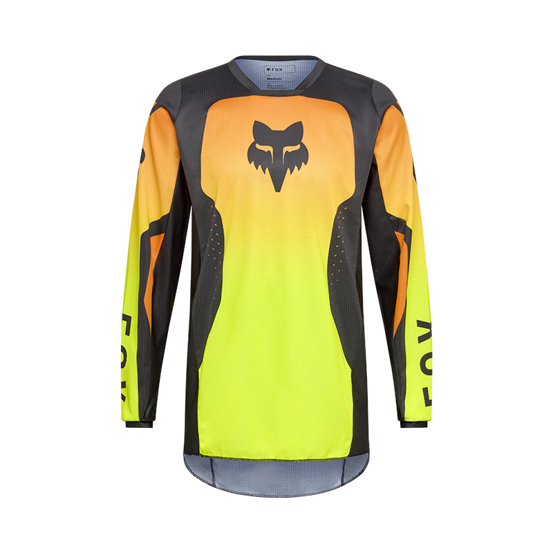 maillotcross fox shield 180 noir jaune orange