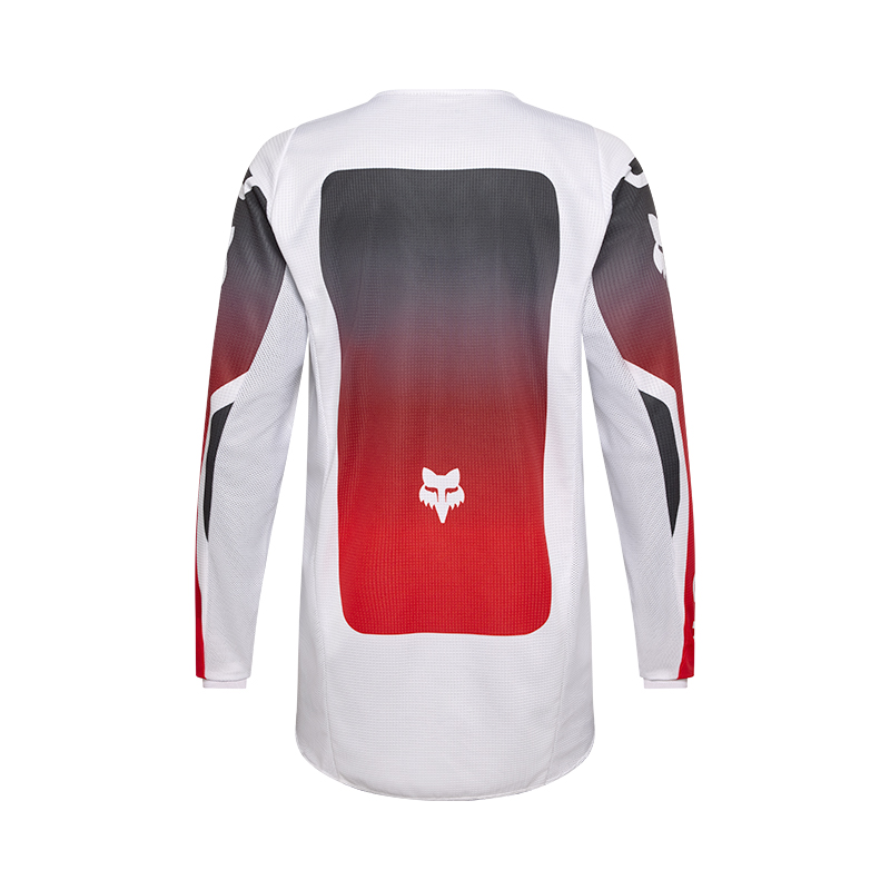 maillotcross fox shield 180 rouge blanc mx