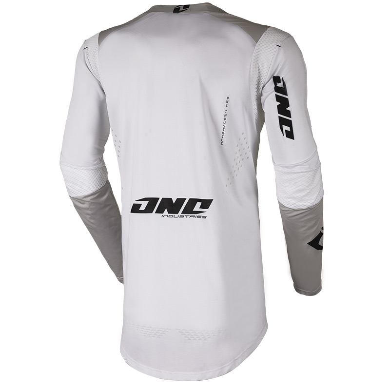 malliot one industries whit out blanc moto