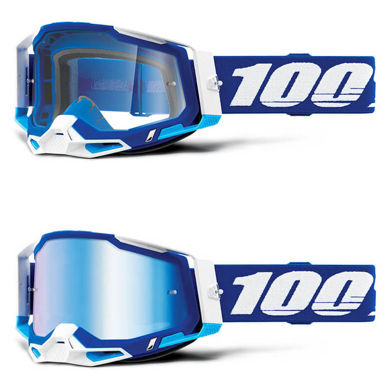masque 100 percent racecraft 2 bleu 2021