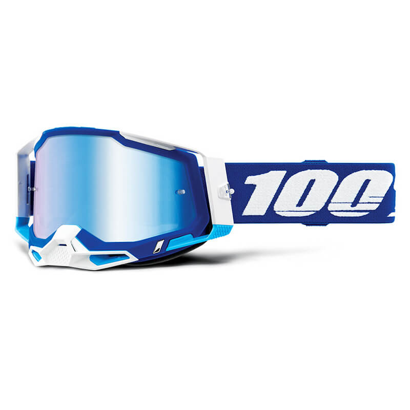 masque 100 percent racecraft 2 bleu ecran miroir 2021