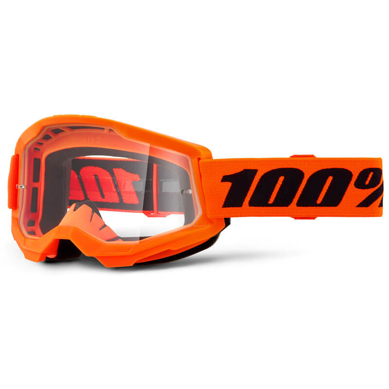 masque 100 percent strata orange fluo clair 2024