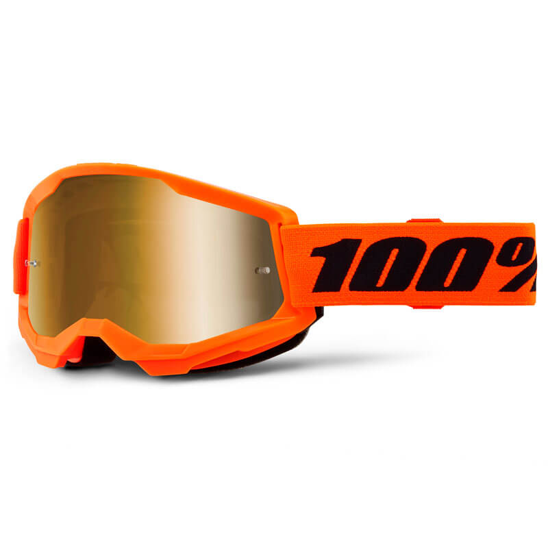 masque 100 percent strata orange fluo miroir 2024