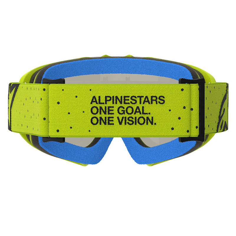 masque alpinestars enfant vision vesta jaune moto
