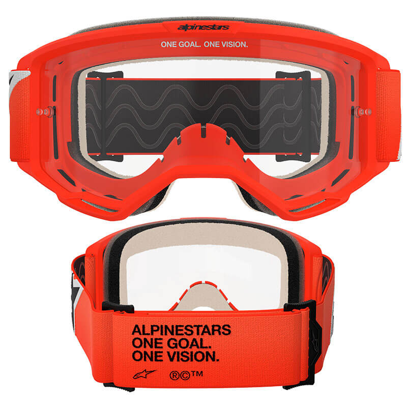 masque alpinestars vision 5 corp orange clair 2025 cross