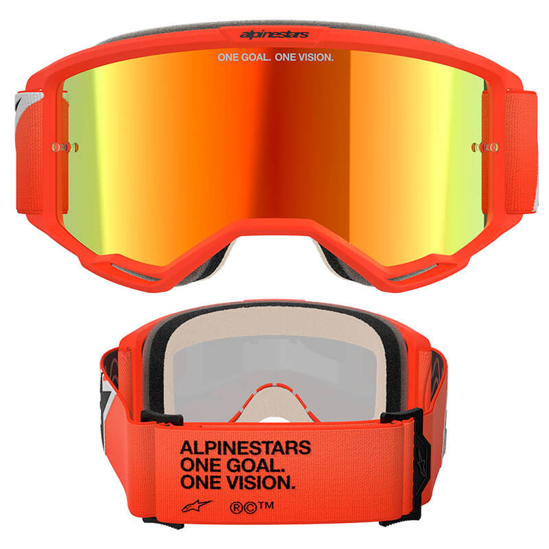 masque alpinestars vision 5 corp orange mirror 2025 cross
