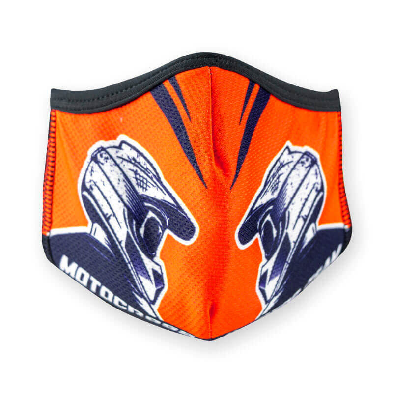 masque covid 19 fxmotors motocross orange