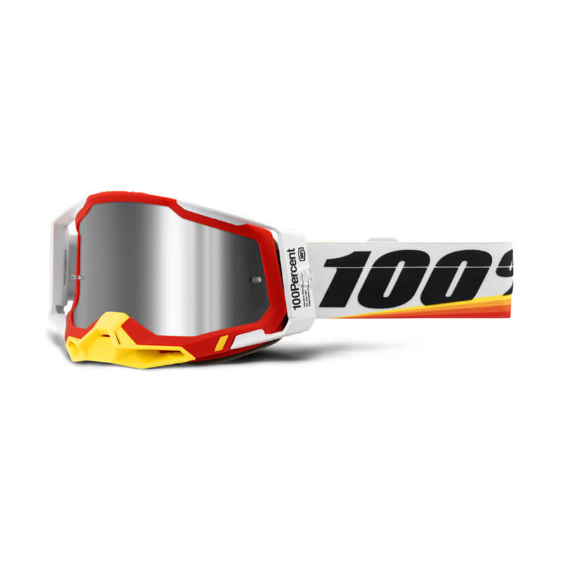 masque cross 100 pour cent racecraft 2 arsham rouge miroir 2023 mx