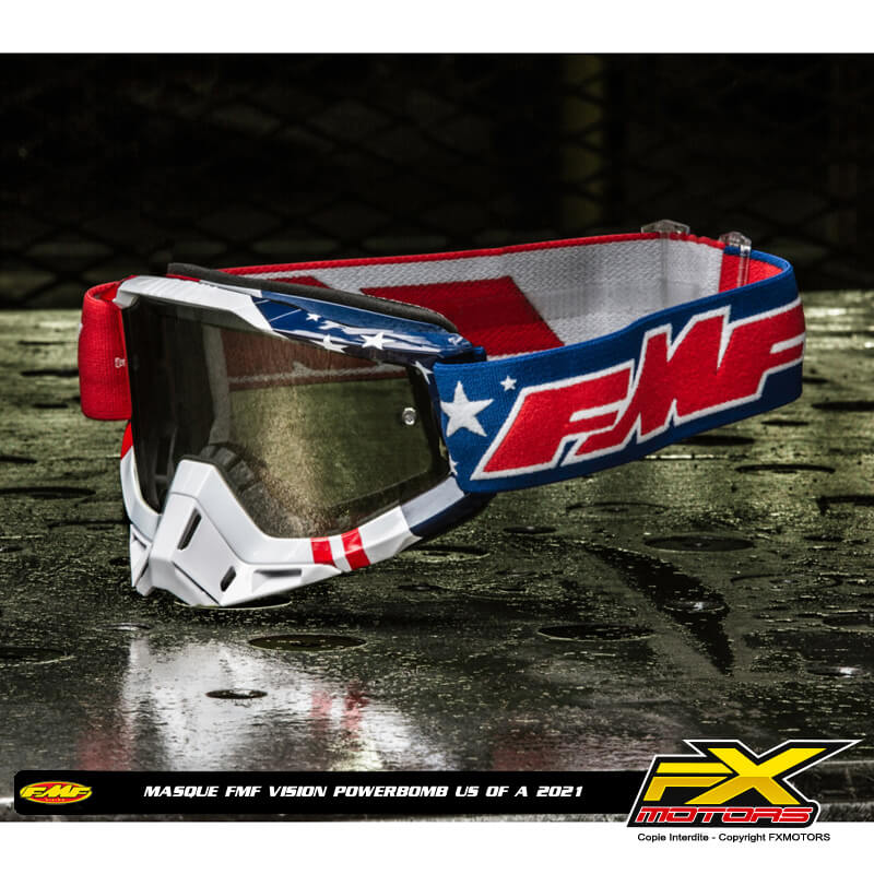 masque cross fmf vision powerbomb usa ecran clair 2021 fx