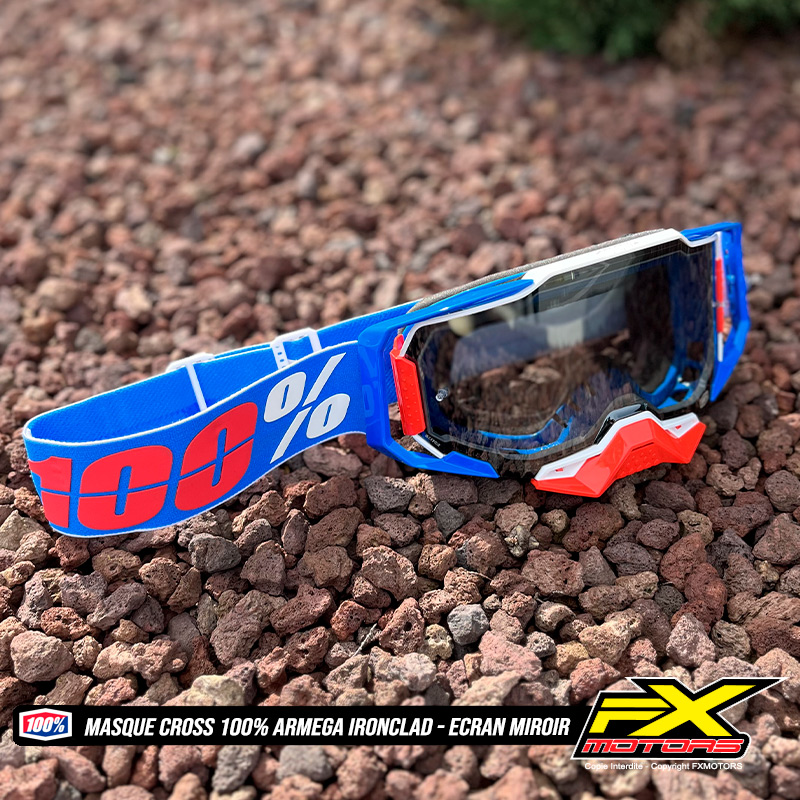 masque cross motocross enduro armega ironclad ecran miroir 2024