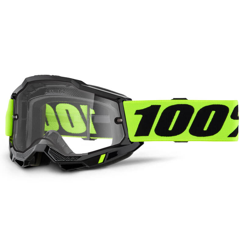 masque enduro 100 percent accuri jaune fluo 2024