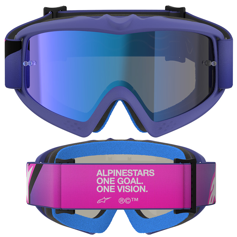 masque enfant alpinestars vision corp miroir violet cross