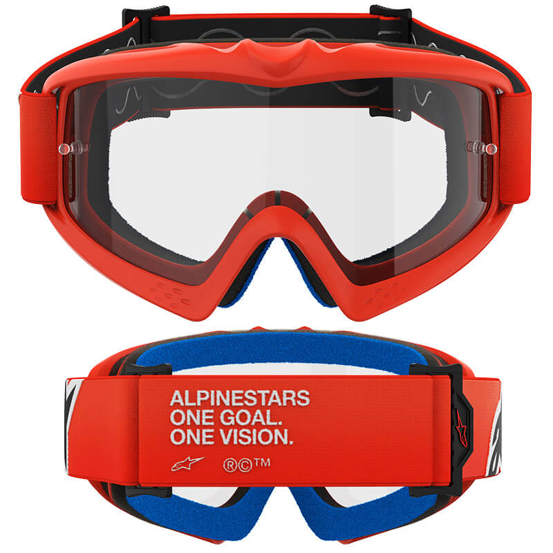 masque enfant alpinestars vision corp orange clair 2025 cross
