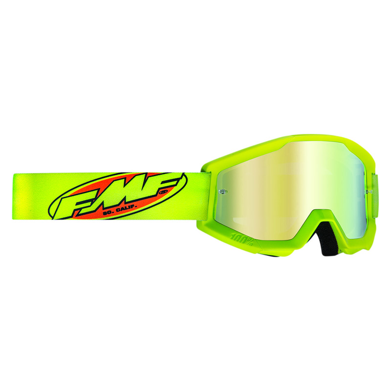 masque enfant fmf vision powercore core jaune fluo ecran miroir or 2021