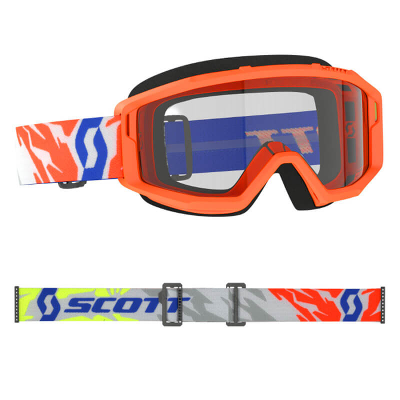 masque enfant scott primal 2023 orange fluo mx