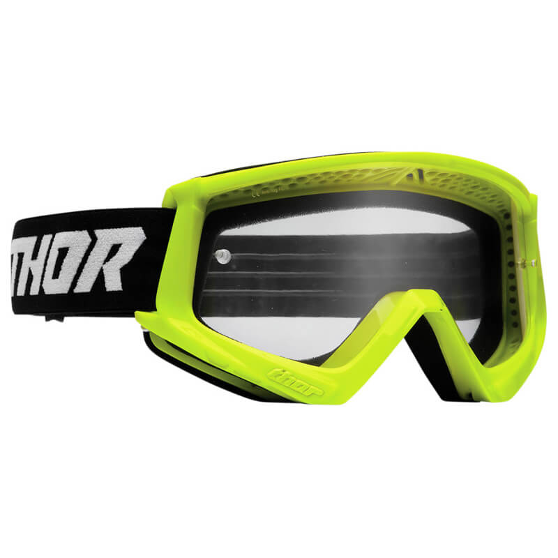 masque enfant thor mx combat jaune fluo 2022