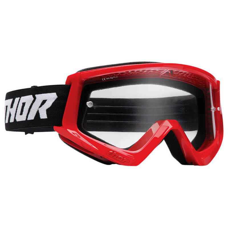 masque enfant thor mx combat rouge noir 2022