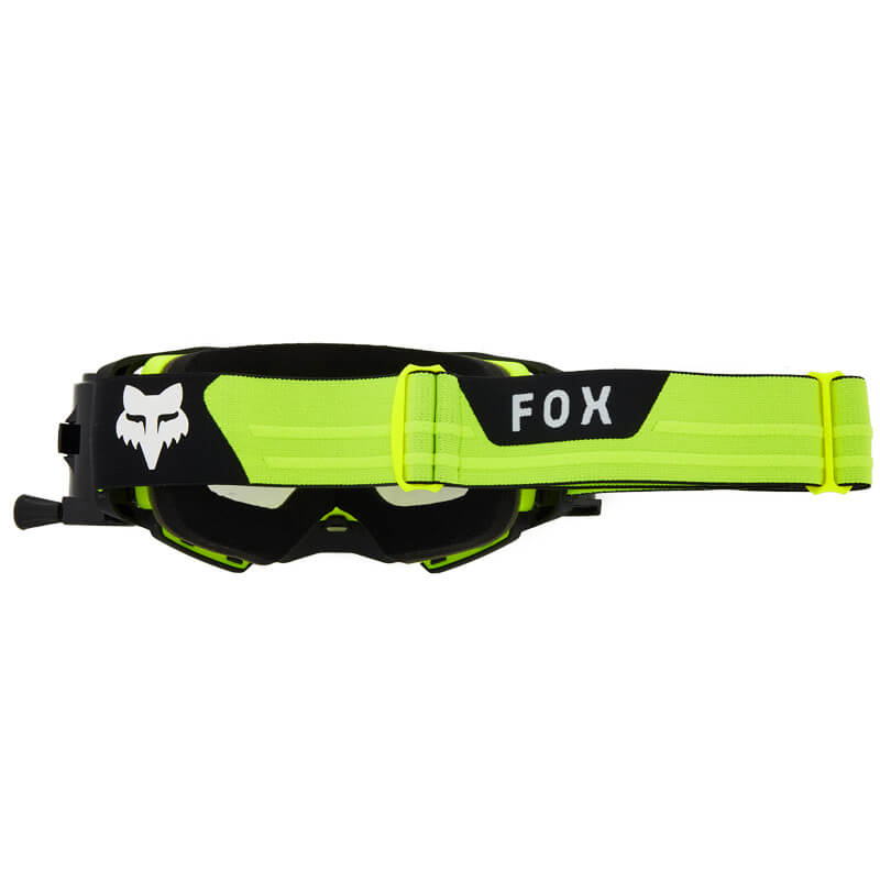 masque fox racing airspace roll off jaune fluo 2024 motocross