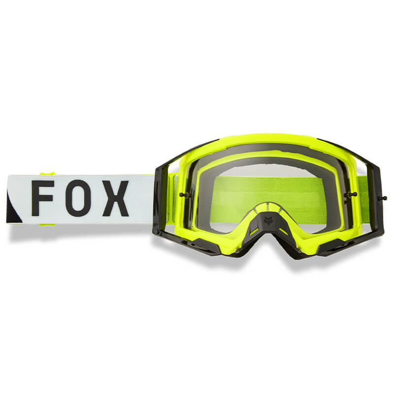masque fox racing airspace tine jaune fluo 2026