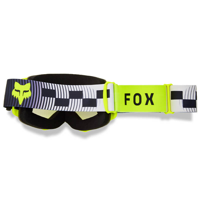 masque fox racing main collect jaune fluo 2026 cross