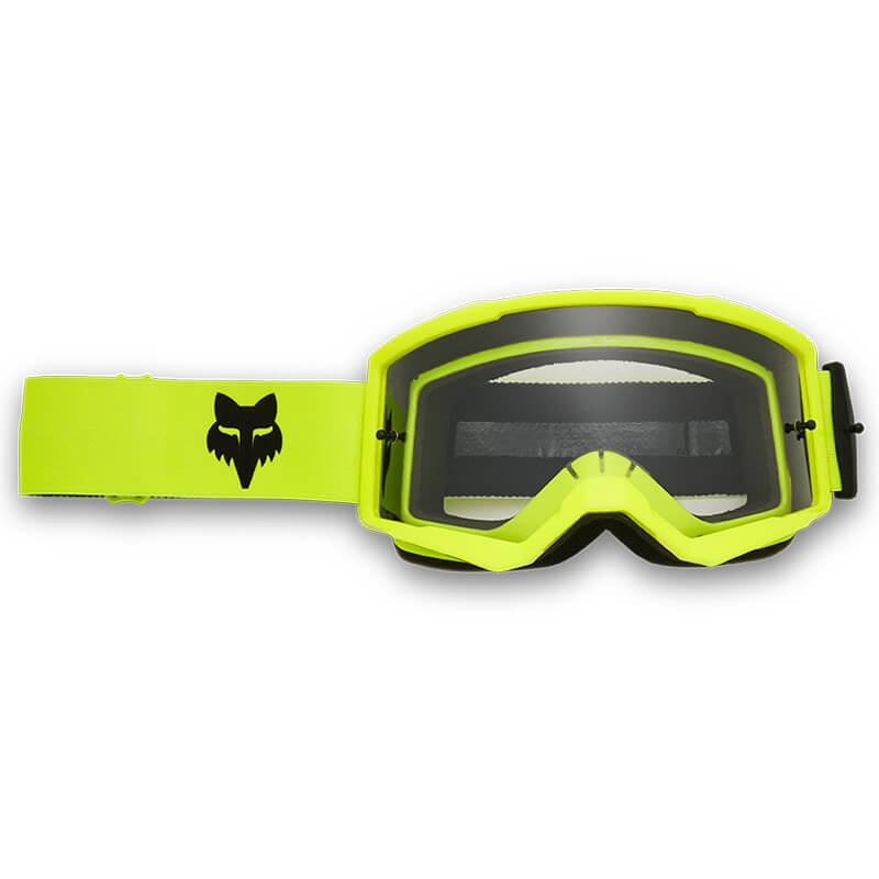 masque fox racing main core jaune fluo 2025
