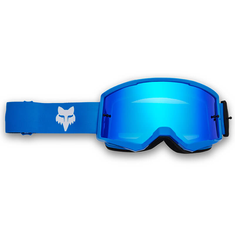 masque fox racing main core miroir bleu 2025