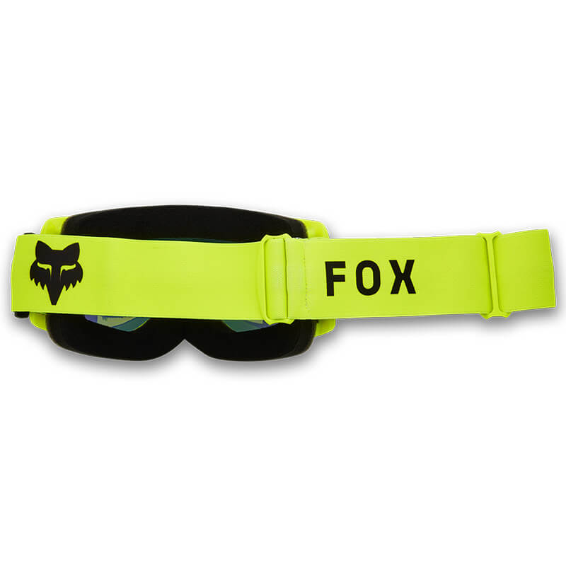 masque fox racing main core miroir jaune fluo 2025 cross