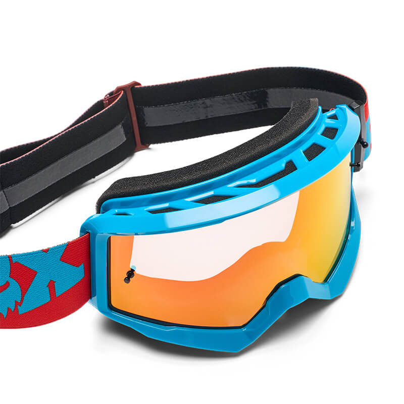 masque fox racing main raid bleu 27 sx