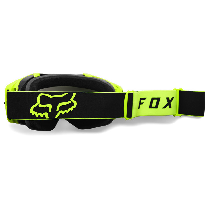 masque fox racing vue stray jaune fluo noir 2023 cross