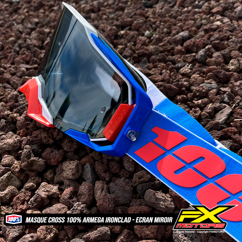 masque motocross enduro 100 armega ironclad ecran miroir 2024