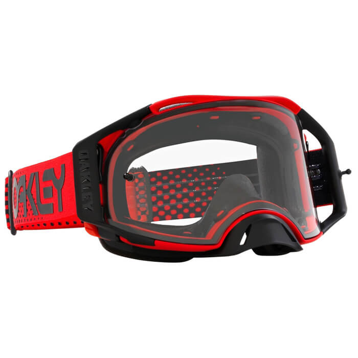 masque oakley airbrake moto b1b clair rouge enduro