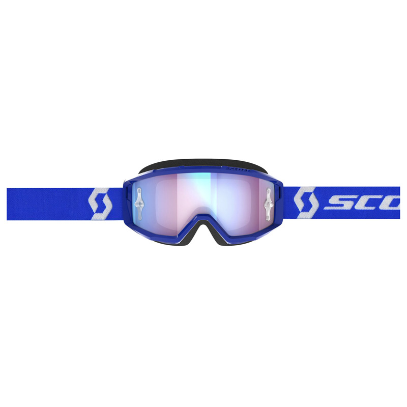 masque scott primal ecran chrome bleu 2024 mx