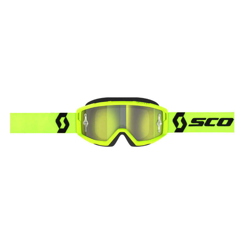 masque scott primal ecran chrome jaune fluo 2024 mx