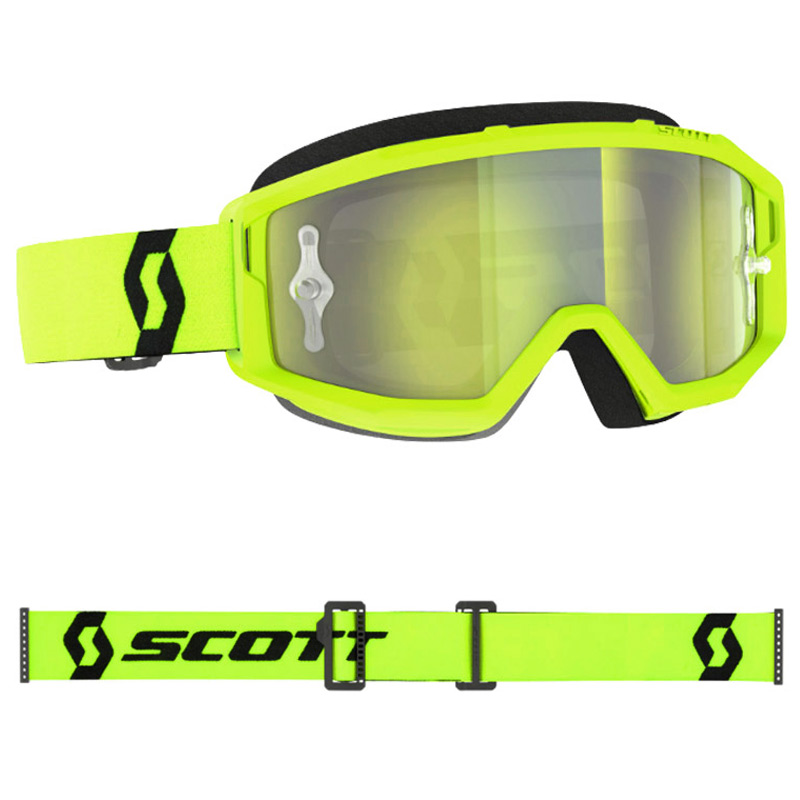 masque scott primal ecran chrome jaune fluo 2024