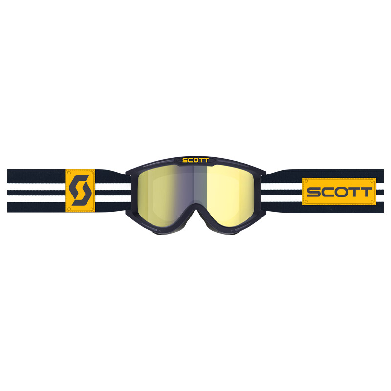 masque vintage scott 89x era chrome 2023 bleu nuit motocross fx