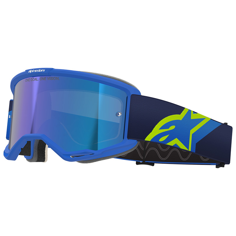 masque vision5 corp miroir bleu jaunefluo
