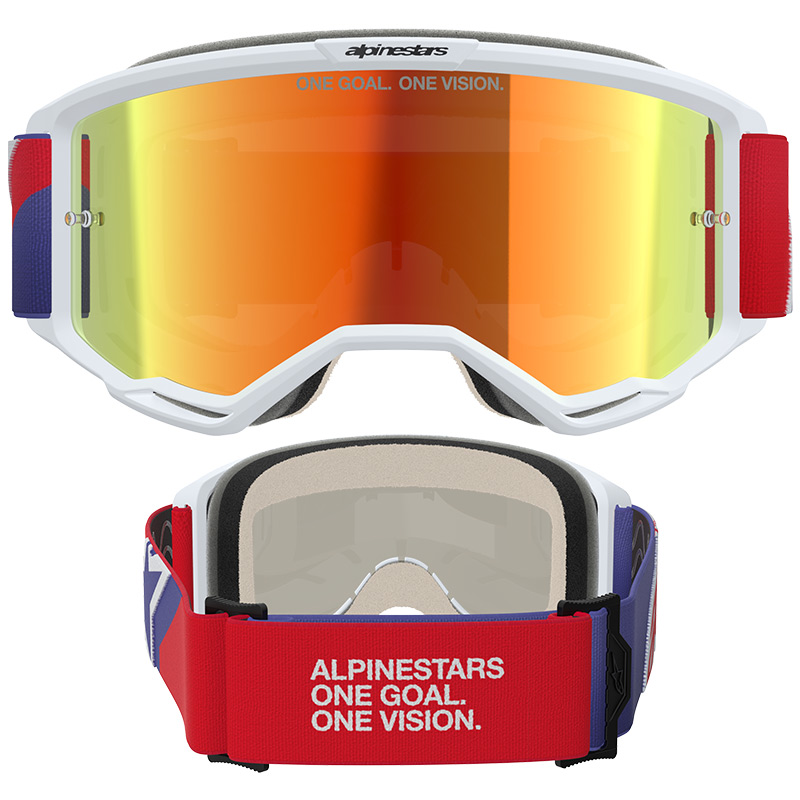 masque vision5 corp miroir rouge violet cross