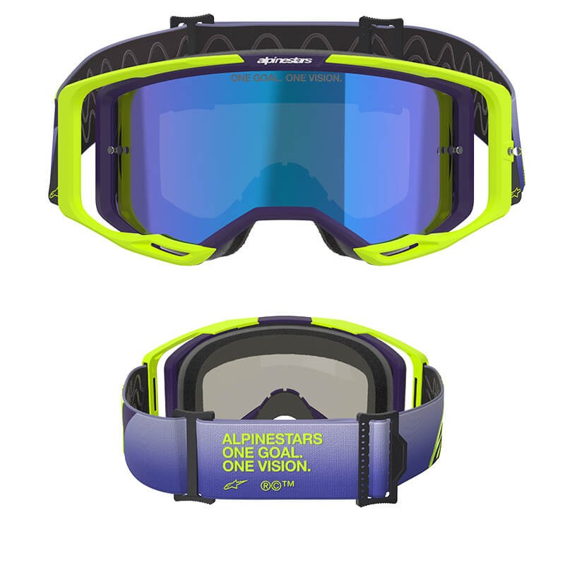 masque vision8 corp miroir violet jaune cross