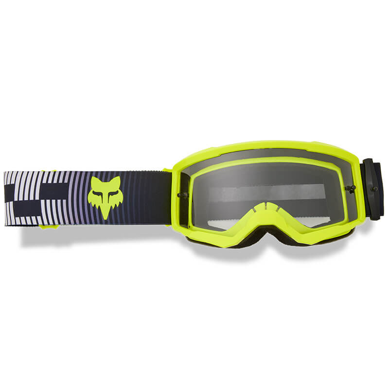 masques enfant fox racing main collect jaune