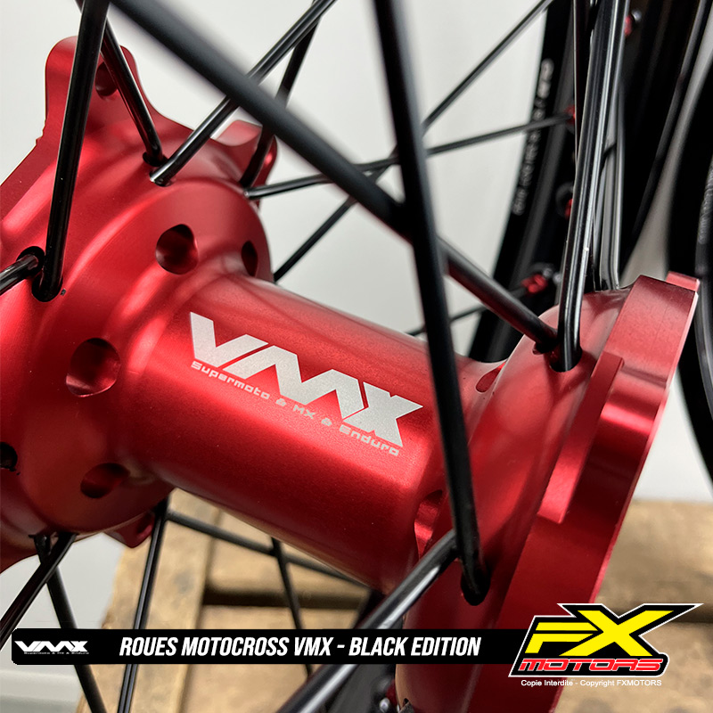 motocross enduro cross paires roues vmx noir rouge black edition 