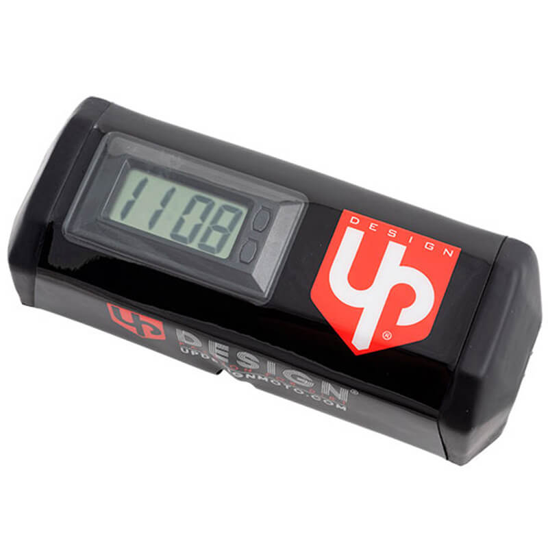 mousse de guidon up design avec compteur heure noir