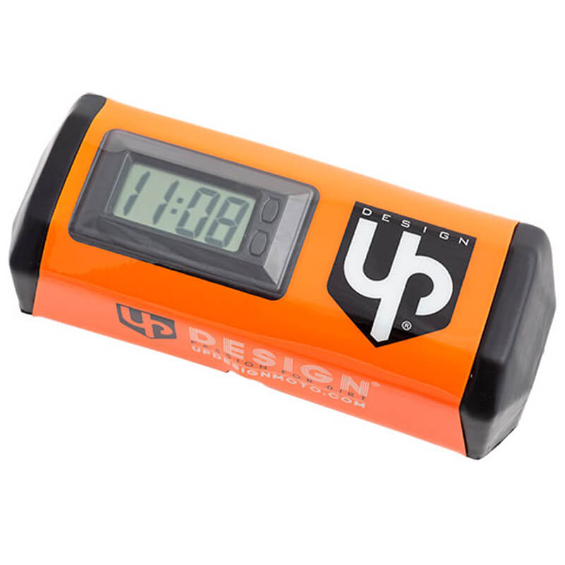 mousse de guidon up design avec compteur heure orange