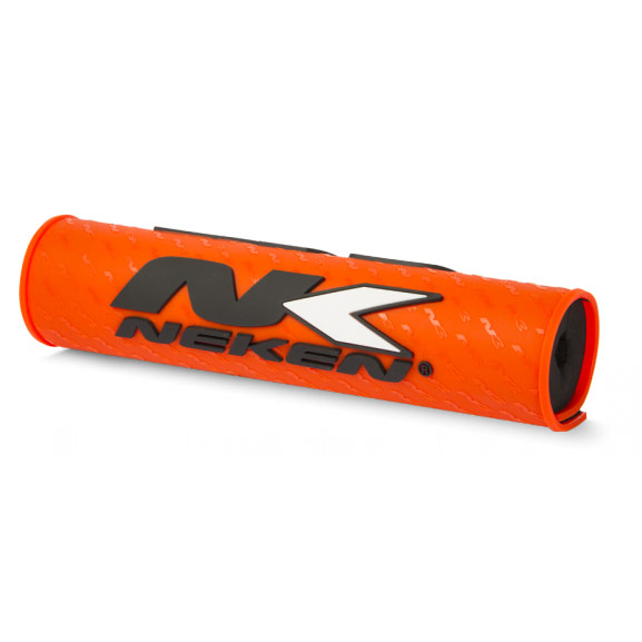mousse guidon motocross avec barre orange fluo