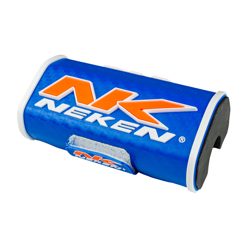 mousse guidon neken enduro 2021 bleu orange fluo blanc