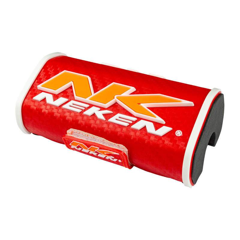 mousse guidon neken enduro 2021 rouge orange fluo blanc