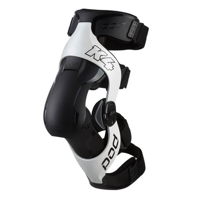 ortheses motocross pod k4 2.0 blanc noir 2021 protection